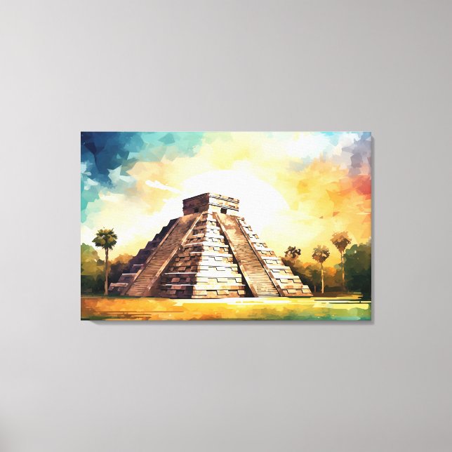 Chichen Itza, toile étirée (Recto)