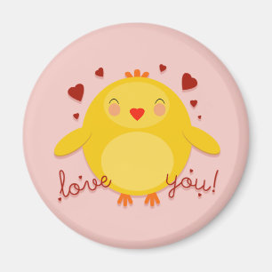 CHICK LOVE YOU! - aimant