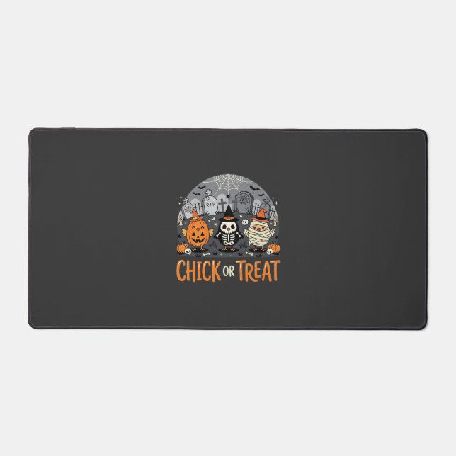 Chick or Treat Mignon Design de Cimetière Hallowee (Recto)