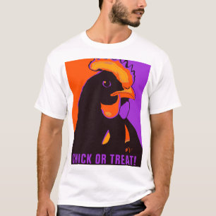 Chick ou traiter Halloween Pop Art Chicker Tshirt