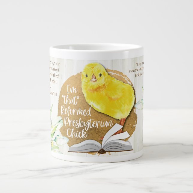 "Chick presbytérien réformé" 20 oz. Christian Mug (Devant)