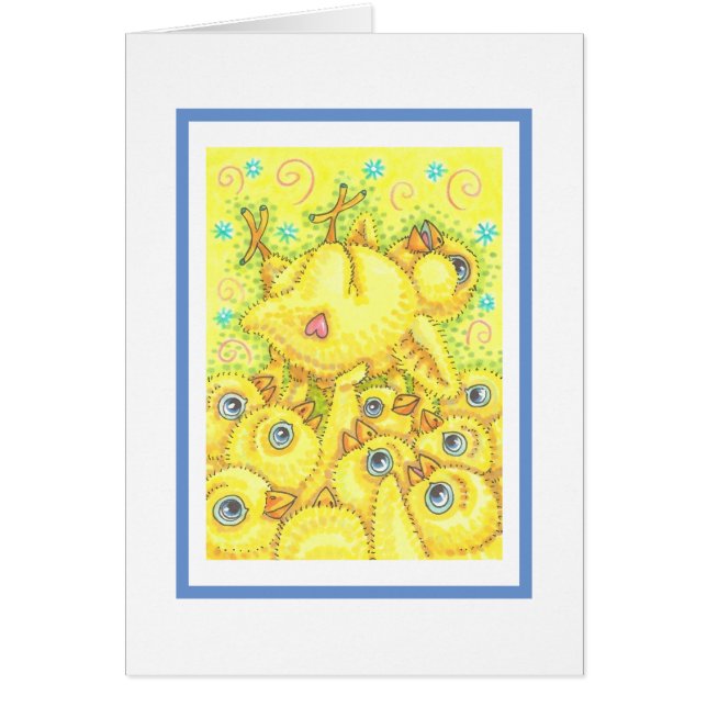 CHICK ROCKER, SPRING MOSH PIT NOTE GREETING CARD (Devant)