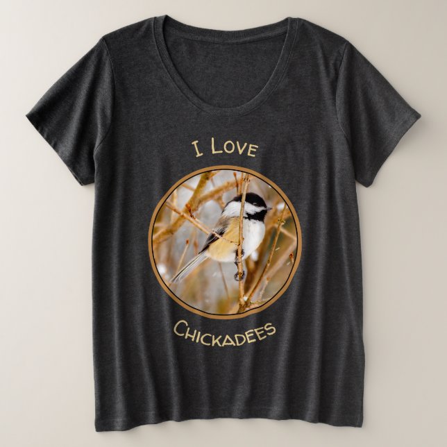 Chickadee au plafond noir - Photo originale (Design devant)