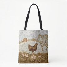 Chicken Farm Tote Bag Full Print
