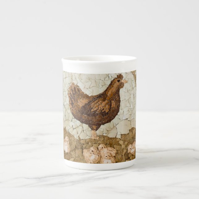 Chicken Farmyard Bone China Mug (Devant)