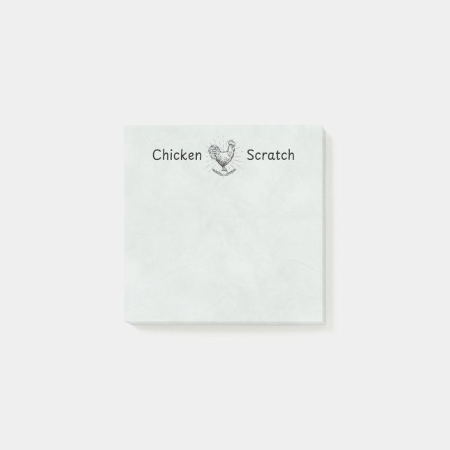 Chicken Scratch Post-It Notes | Chicken Lady (Devant)