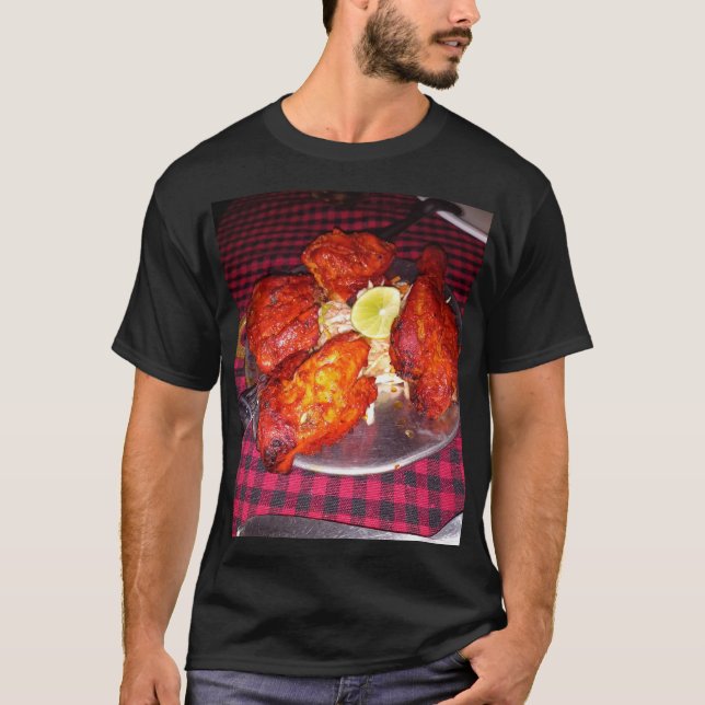 Chicken Tandoori tshirt imprimé JN (Devant)