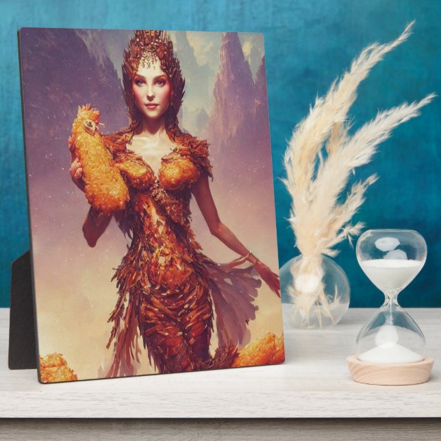 Chicken Tendies Goddess Plaque (Côté)