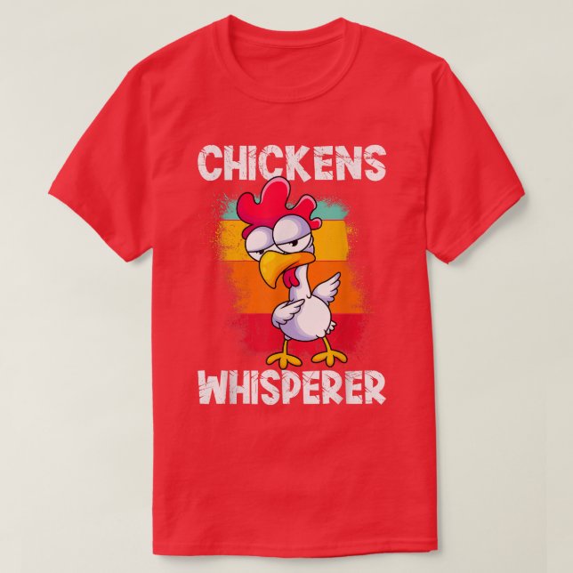 Chickens chuchotant fermier Poulet T-shirt (Design devant)