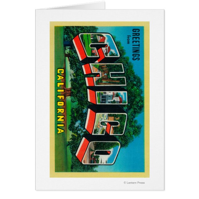 Chico, Californie - Scènes de grandes lettres (Devant)