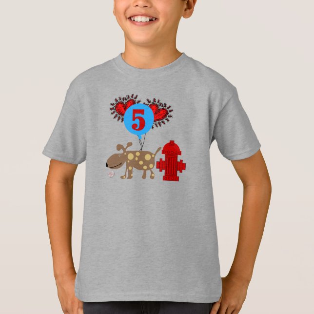 Chien 5e anniversaire tshirts et cadeaux (Devant)