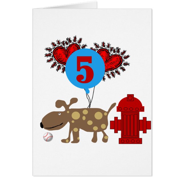 Chien 5e anniversaire tshirts et cadeaux (Devant)