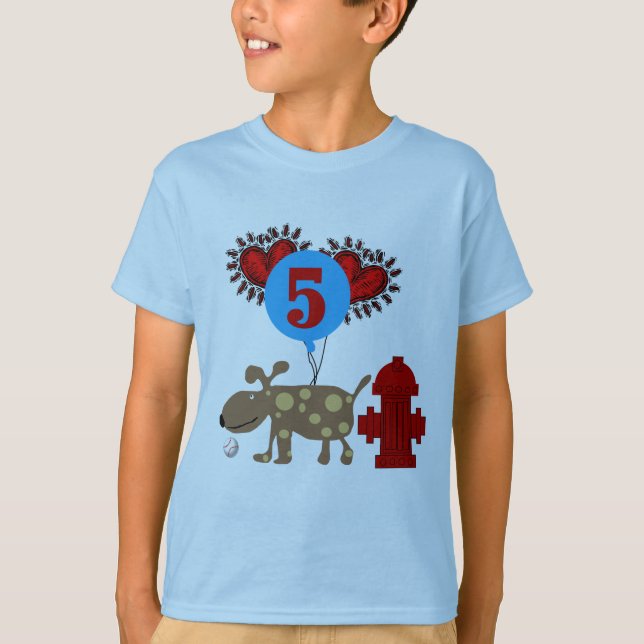 Chien 5e anniversaire tshirts et cadeaux (Devant)