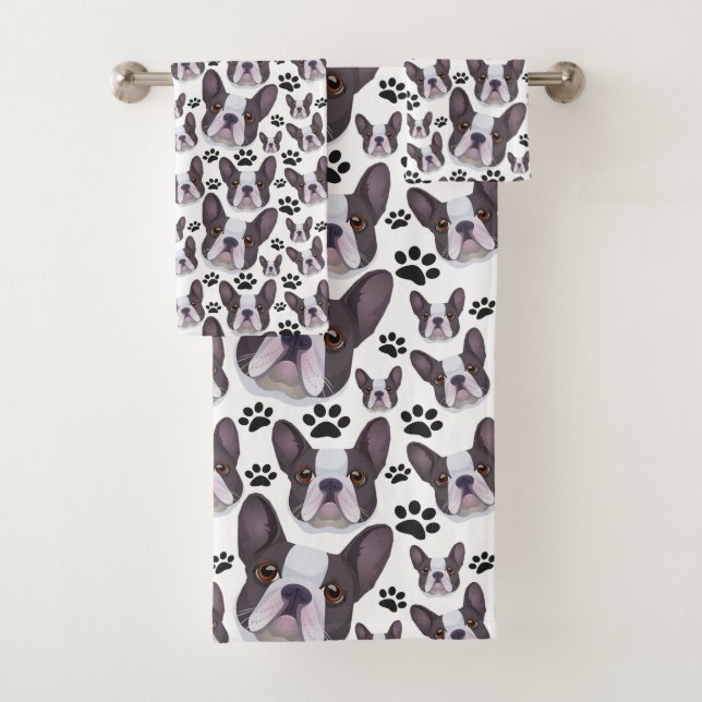 Chien à chiots français en peluche (En situation)