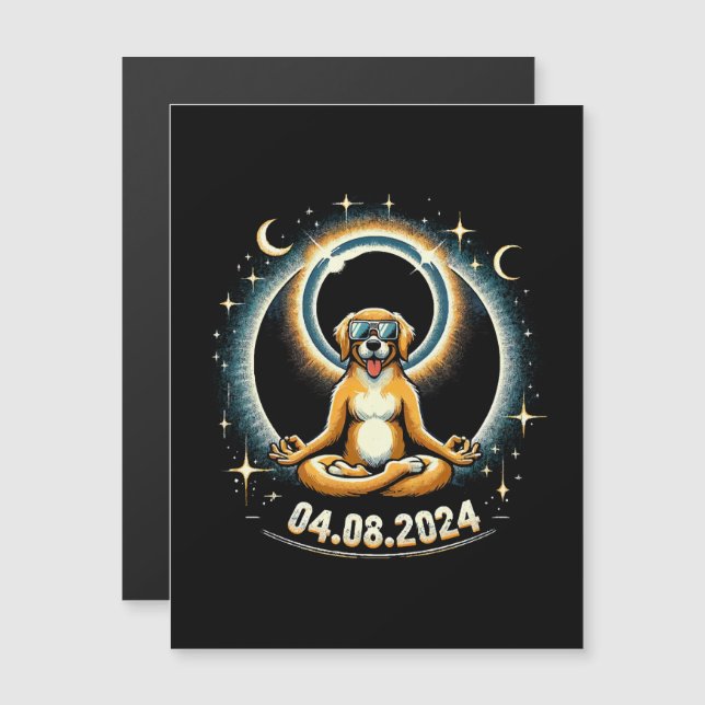 Chien à éclipse solaire 2024 (Devant / Derrière)