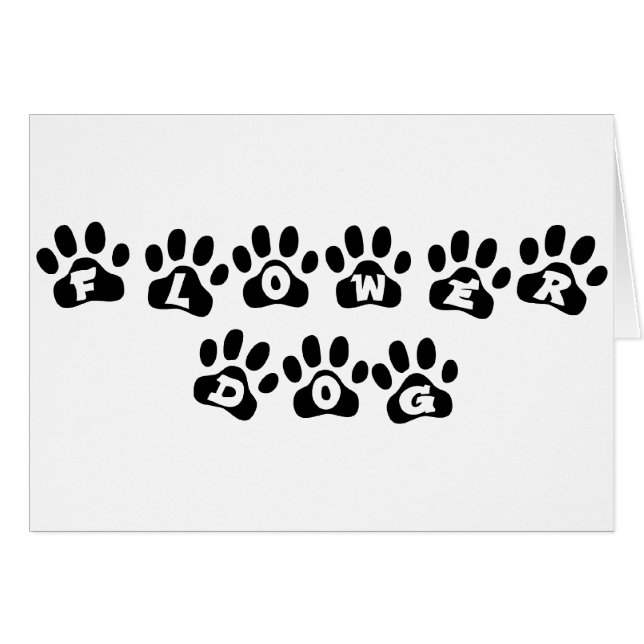 Chien à fleurs (Devant horizontal)