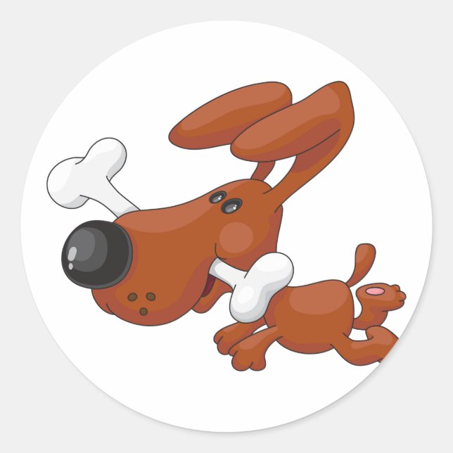 Chien Avec Stickers Os (Devant)