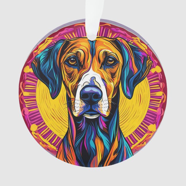 Chien Azawakh dans un style numérique vibrant (devant)