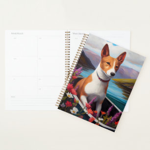 Chien Basenji sur une pagaie : Une aventure pittor