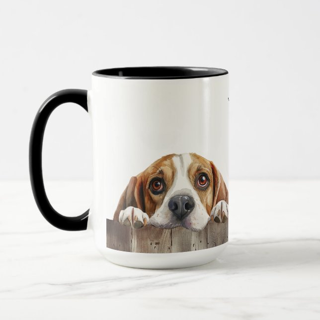 Chien beagle Mug (Gauche)