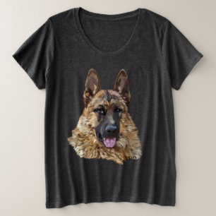 Chien berger allemand à cheveux longs