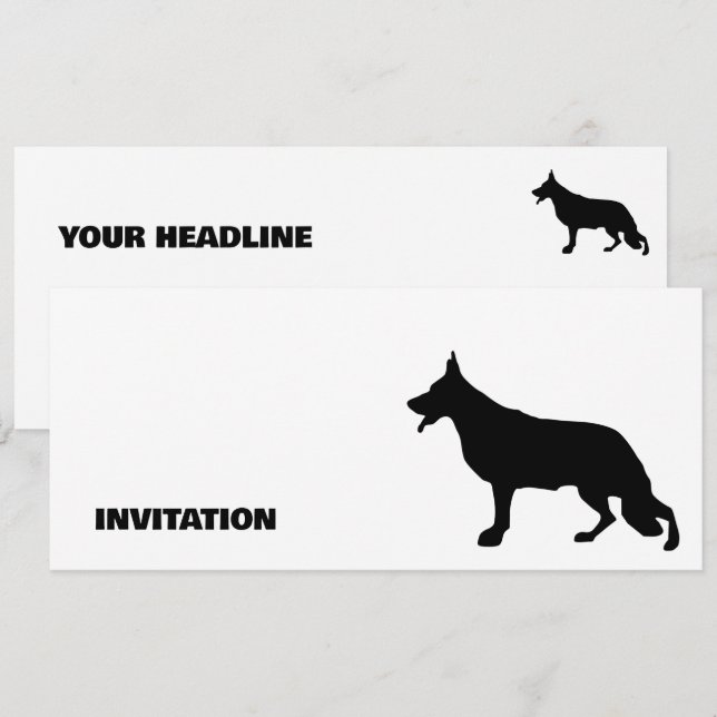 Chien berger allemand Silhouette pure (Devant / Derrière)