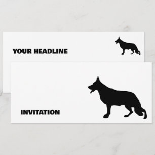 Chien berger allemand Silhouette pure