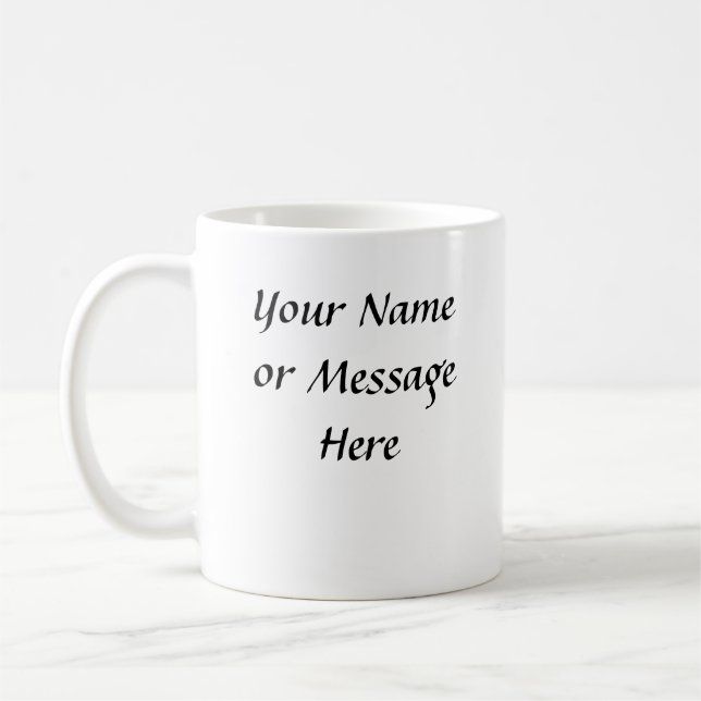 Chien blanc - tasse (personnalisée ou customisée) (Gauche)
