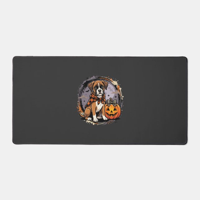 Chien Boxer Halloween Citrouille Sublimation (Recto)