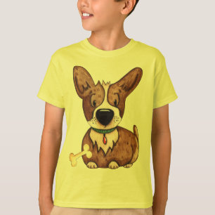 Chien Boys T-shirt jaune