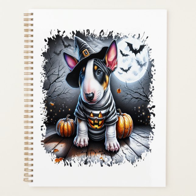 Chien Bull Terrier Halloween (Devant)