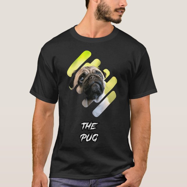 Chien carlin T-shirt classique 153 (Devant)