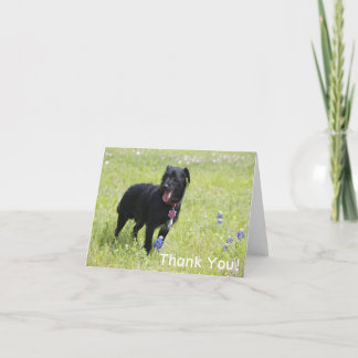 Chien Carte de remerciements