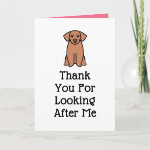 Chien Carte de remerciements pour animaux de compa