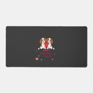 Chien Cavalier King Fleuris Joyeuse Saint-Valentin