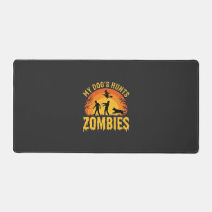 Chien Chasse Les Zombies Design Halloween