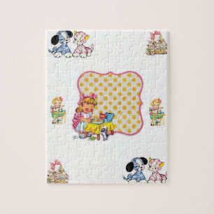 chien chat vintage puzzle