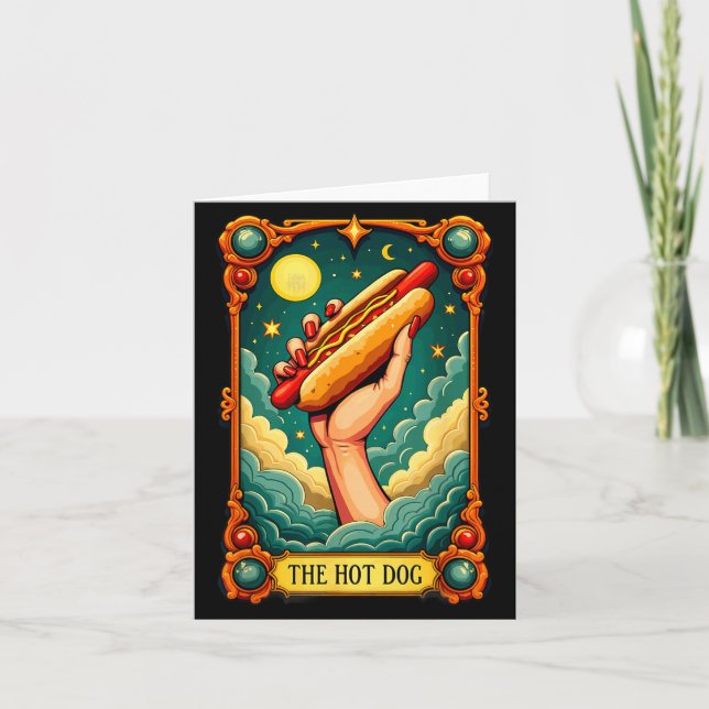 Chien Chaud Carte de Tarot Halloween (Devant)