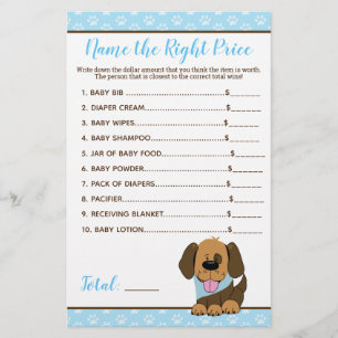Chien Chien Chien Chien Baby shower Prix Bon Jeu