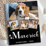 Chien Chien Chien Chien Personnalisé Nom Monogramm<br><div class="desc">Gardez tous vos rendez-vous de chiot, et des aventures facilement organisées avec un planificateur photo chien personnalisé. Que ce soit toutes les aventures amusantes du chiot, les visites vétérinaires, les programmes d'entraînement, ou toutes les playdates du chiot, ce planificateur photo de chien et le livre de mémoire de chien seront...</div>
