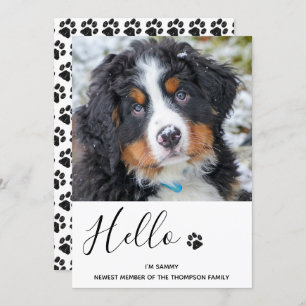 Chien Chien Chip Nouveau Faire-part animal