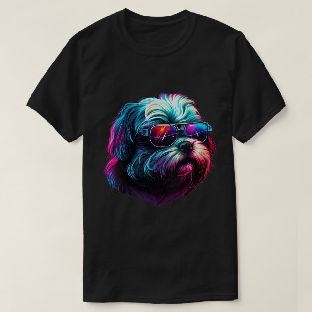 Chien Chih Tzu Chih Tzus Chih Tzus V-Neck T-Shirt (Design devant)