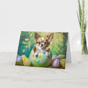 Chien Chihuahua mignon Carte de vacances pliée