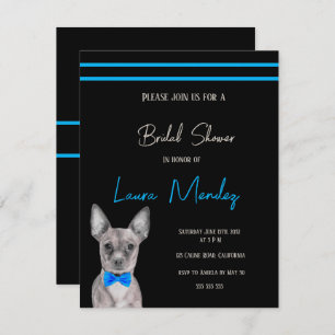 Chien Chihuahua moderne Bridal Shower Invitation