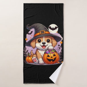 Chien/chiot d'Halloween mignon