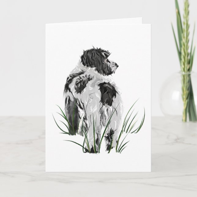 Chien Cockapoo, Carte de Remerciement, Art Aquarel (Devant)