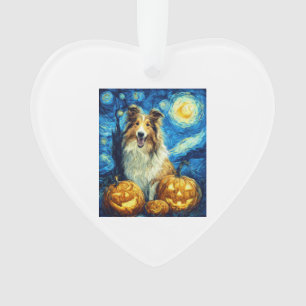 Chien Colley Rude Mignon Halloween Jack O Lantern 
