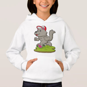 Chien comme coureur avec Casquette
