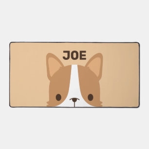 Chien Corgi mignon avec nom personnalisé