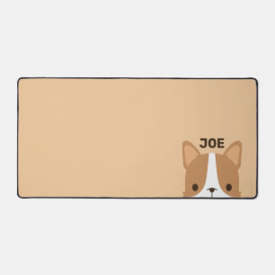 Chien Corgi mignon avec nom personnalisé